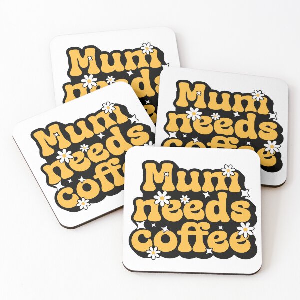 Item preview, Mum Needs Coffee – Retro Daisy Design designed and sold by Tin Robot Co..