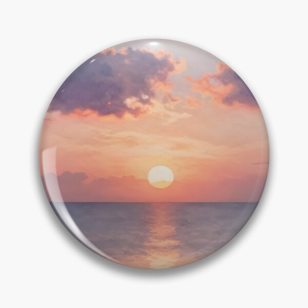 Item preview, Golden Beach Sunset: Serene Ocean Horizon designed and sold by Serene Strokes Art.