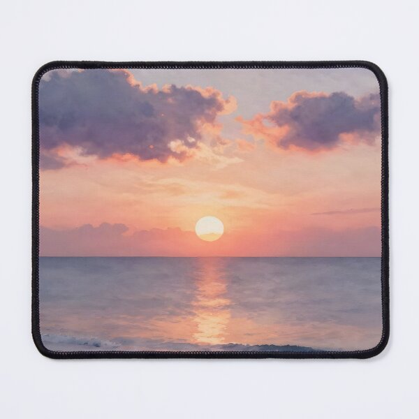 Item preview, Golden Beach Sunset: Serene Ocean Horizon designed and sold by Serene Strokes Art.