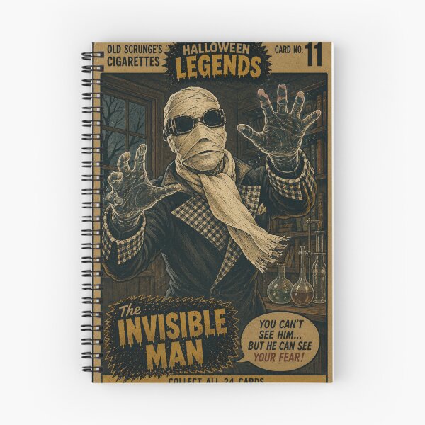 Item preview, The Invisible Man - Halloween Trading Cards designed and sold by halibutgoatramb.