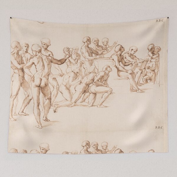 Item preview, Renaissance Study of Nude Male Figures designed and sold by artofuniverse.
