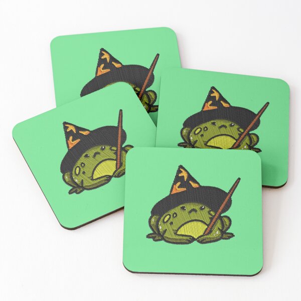 Item preview, Kawaii Witch Frog Halloween Embroidery Patch Sticker designed and sold by · GAMING SOUL ·.