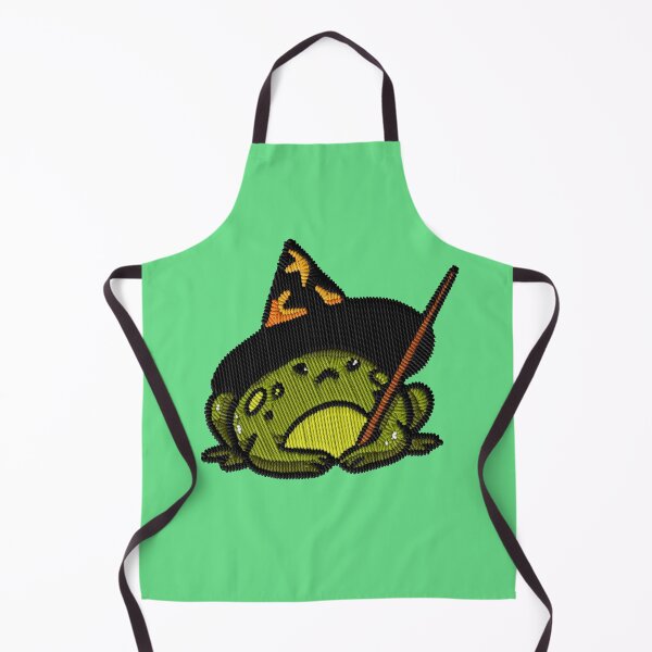 Item preview, Kawaii Witch Frog Halloween Embroidery Patch Sticker designed and sold by · GAMING SOUL ·.
