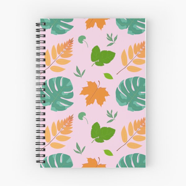 Item preview, Tropical Botanical Leaves Pattern | Pink Green Orange Nature Design designed and sold by Arts17N.