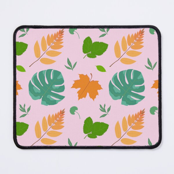 Item preview, Tropical Botanical Leaves Pattern | Pink Green Orange Nature Design designed and sold by Arts17N.