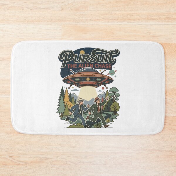 Item preview, Pursuit: The Alien Chase - Vintage UFO Abduction Retro Sci-Fi T-Shirt designed and sold by TontikDesign.