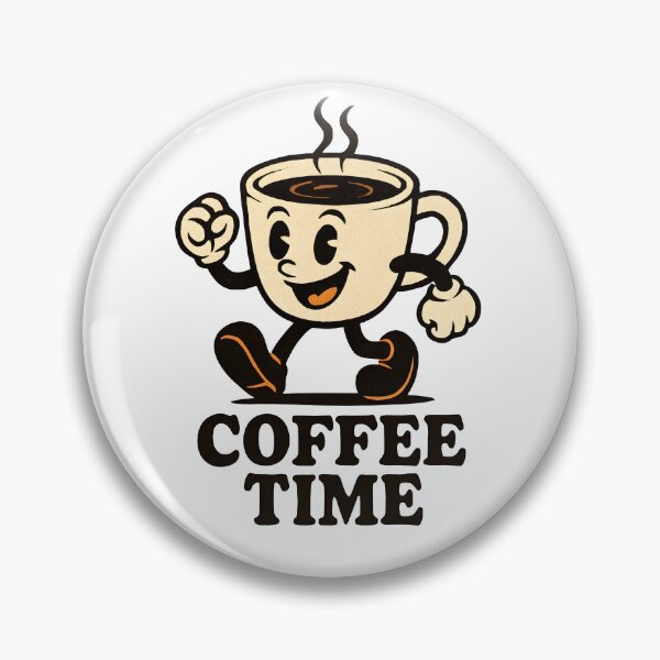 Item preview, Coffee Time Funny Retro Cartoon Mug Character designed and sold by Photo-Sphere101.