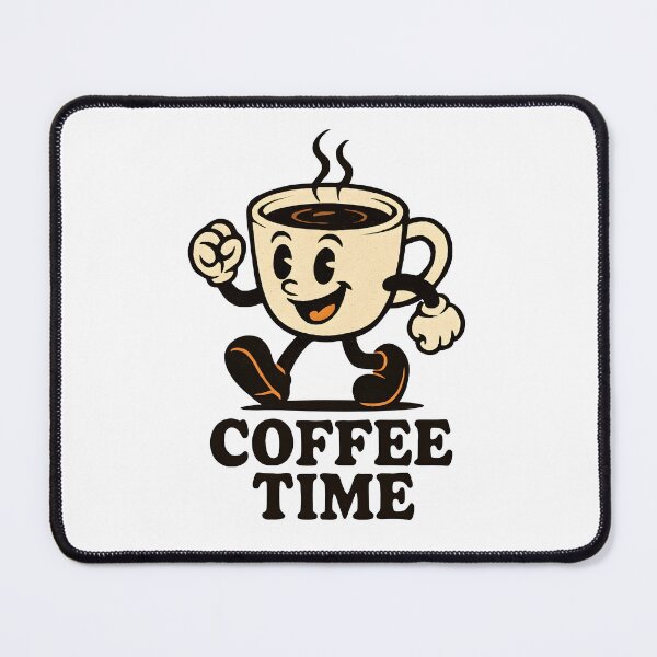 Item preview, Coffee Time Funny Retro Cartoon Mug Character designed and sold by Photo-Sphere101.