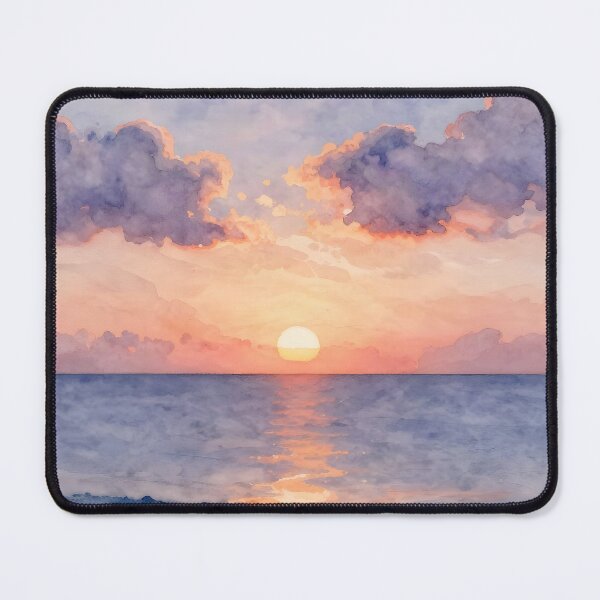 Item preview, Sunset: Peaceful Ocean Horizon designed and sold by Serene Strokes Art.