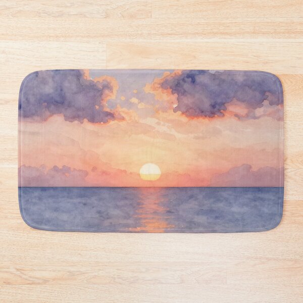 Item preview, Sunset: Peaceful Ocean Horizon designed and sold by Serene Strokes Art.