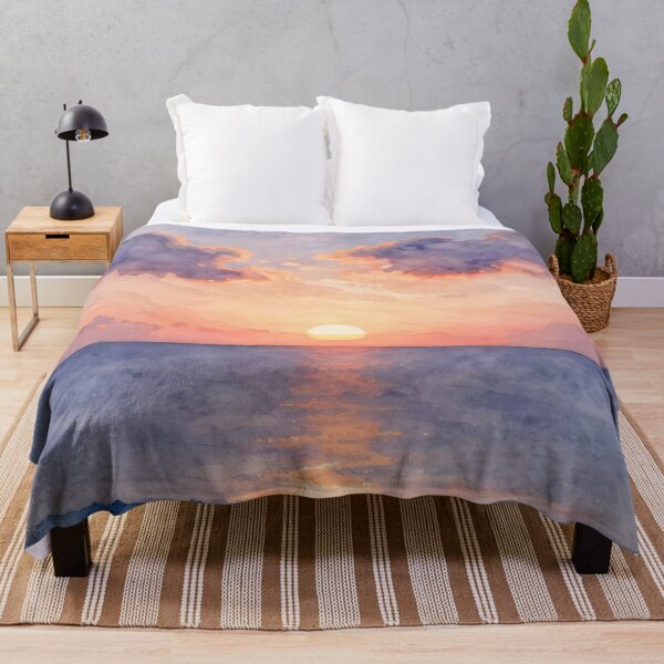 Item preview, Sunset: Peaceful Ocean Horizon designed and sold by Serene Strokes Art.