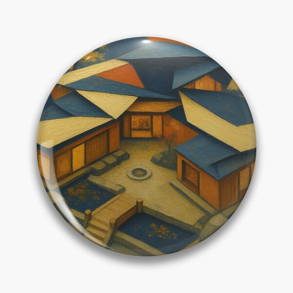 Item preview, Japanese Traditional Architecture Sunset Pagoda Illustration designed and sold by suha-art.