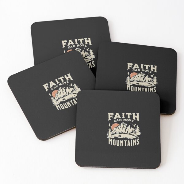 Item preview, Faith Can Move Mountains – Inspirational Mountain Adventure Design designed and sold by YNWA14.