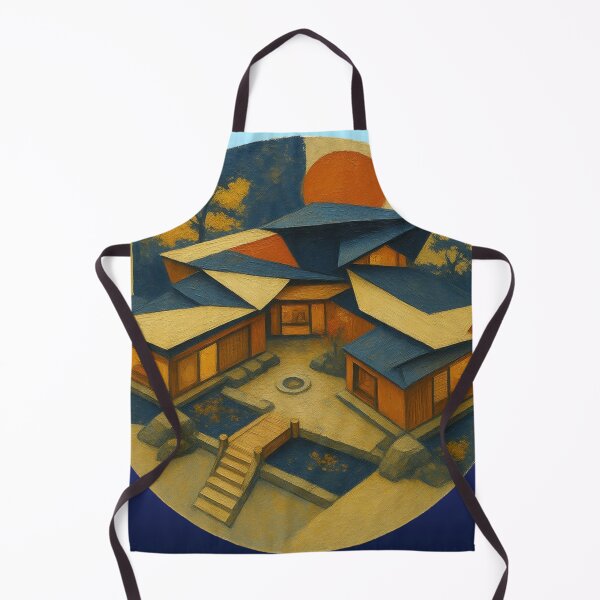 Item preview, Japanese Traditional Architecture Sunset Pagoda Illustration designed and sold by suha-art.