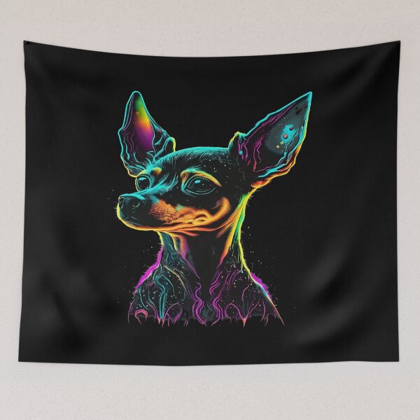 Item preview, Neon Dog Portrait Art designed and sold by GiaoCalonas.