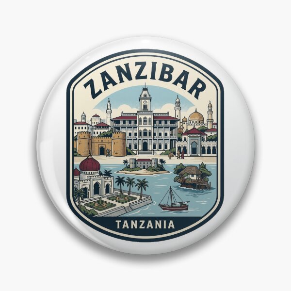 Item preview, Zanzibar Tanzania Vintage Travel Badge designed and sold by k3rstman1.
