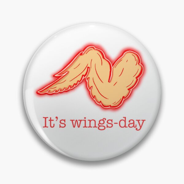Item preview, It’s Wings-day - hot wings designed and sold by Jennavbeestudio.
