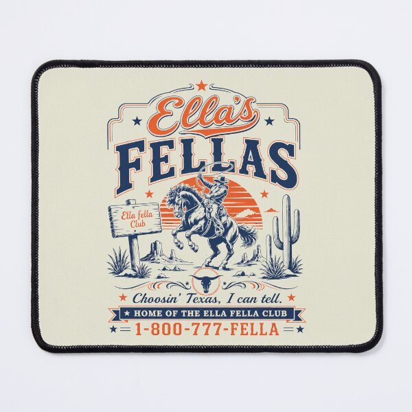 Item preview, Ella Fellas Vintage Western Concert Rodeo Music Fan Ella Fella Club Cowboy 2026 Western Whiskey designed and sold by Kovav.