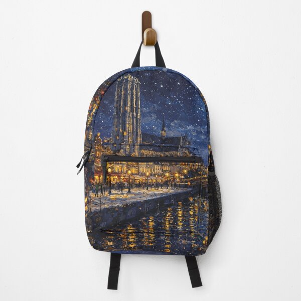 Item preview, A painting of Mechelen by night , Belgium – A Beautiful City in Europe. designed and sold by GalleryKauffeld.