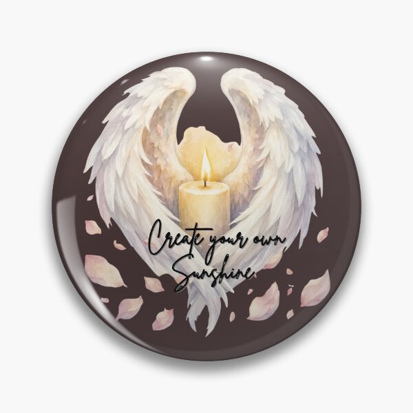 Item preview, Create Your Own Sunshine Angel Wings Candle Quote Aesthetic designed and sold by NikBrin Prevail .
