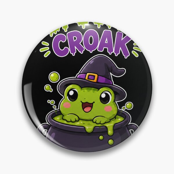 Item preview, Spooky Croak - Halloween - Cute Frog Witch  designed and sold by bkeer abobkr.
