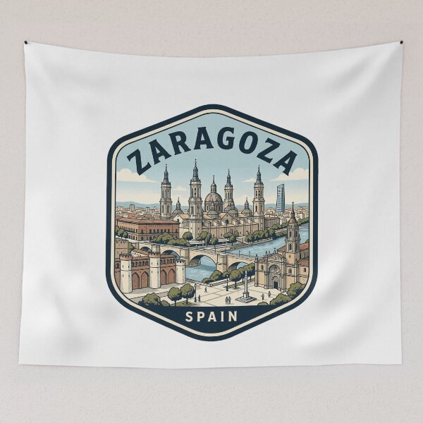 Item preview, Zaragoza Spain Vintage Travel Badge designed and sold by k3rstman1.