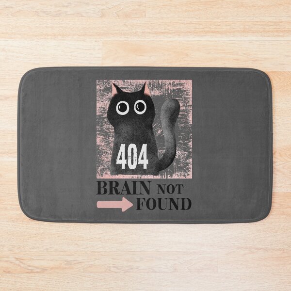 Item preview, Brain Not Found 404 Cat designed and sold by monika-arthing.