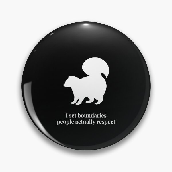 Item preview, I Set Boundaries People Actually Respect – Minimalist Skunk Silhouette designed and sold by Soulink-Studio.