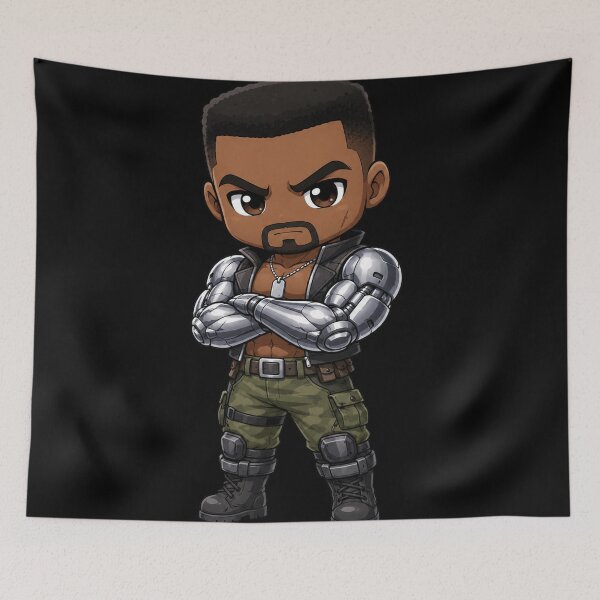 Item preview, Chibi Jax Mortal Kombat | MK Fanart designed and sold by bapupa.