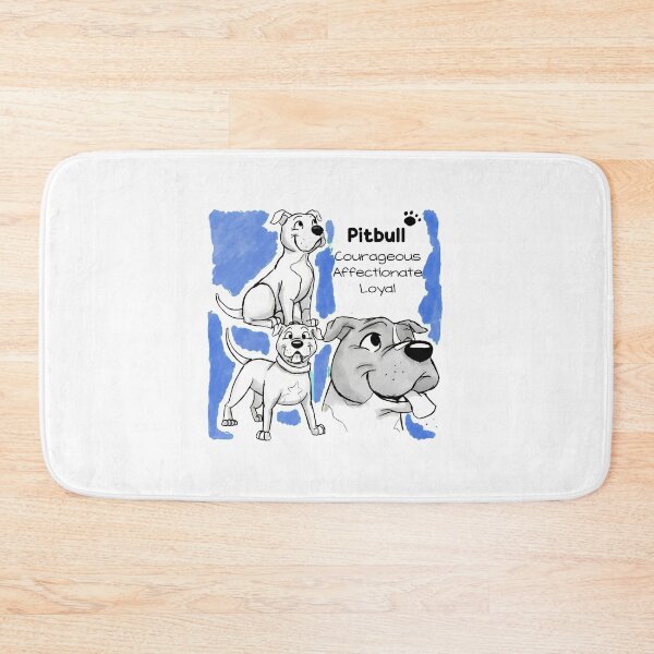 Item preview, Pitbull Courageous Affectionate Loyal Dog Art designed and sold by GiaoCalonas.