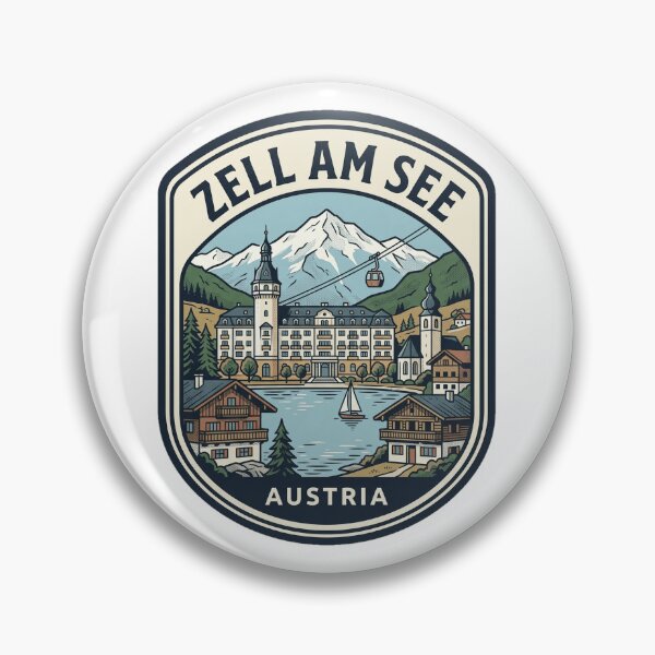 Item preview, Vintage Zell Am See Austria Alpine Travel Badge designed and sold by k3rstman1.