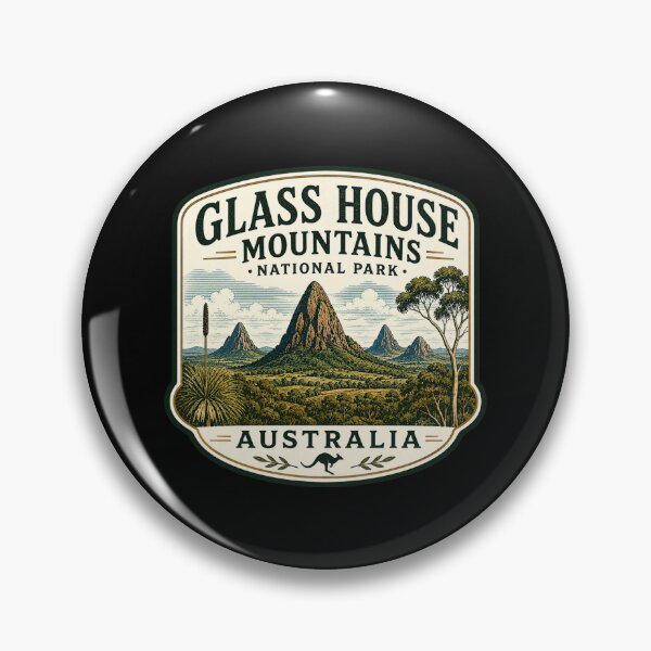 Item preview, Glass House Mountains National Park - Australia designed and sold by GoodOldVintage.