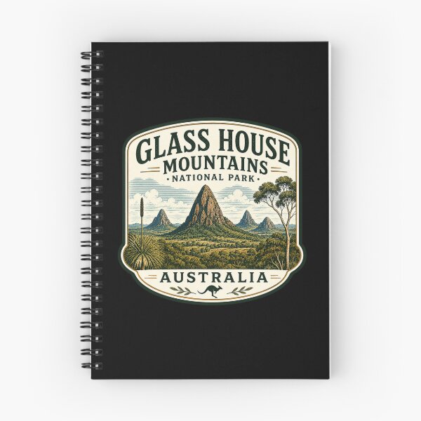 Item preview, Glass House Mountains National Park - Australia designed and sold by GoodOldVintage.