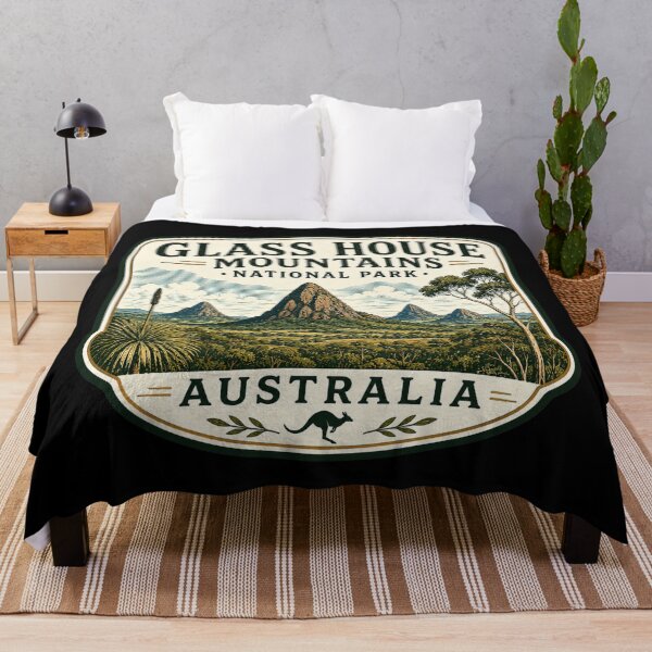 Item preview, Glass House Mountains National Park - Australia designed and sold by GoodOldVintage.