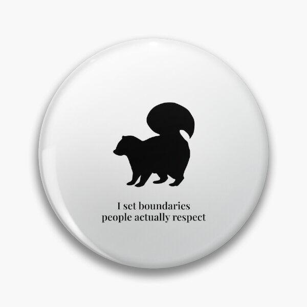 Item preview, Copy of I Set Boundaries People Actually Respect – Minimalist Skunk Silhouette designed and sold by Soulink-Studio.