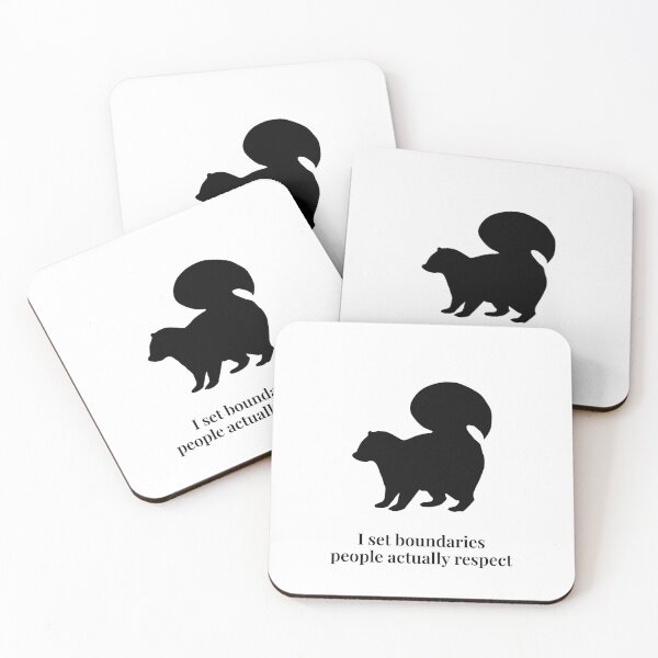 Item preview, Copy of I Set Boundaries People Actually Respect – Minimalist Skunk Silhouette designed and sold by Soulink-Studio.