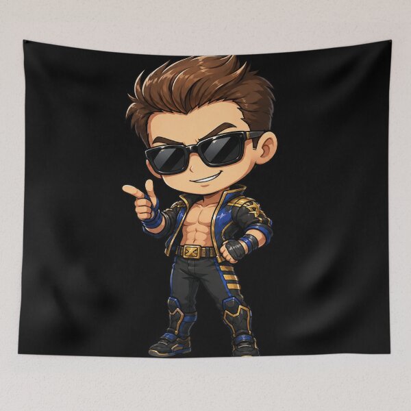 Item preview, Chibi Johnny Cage Mortal Kombat | MK Fanart designed and sold by bapupa.