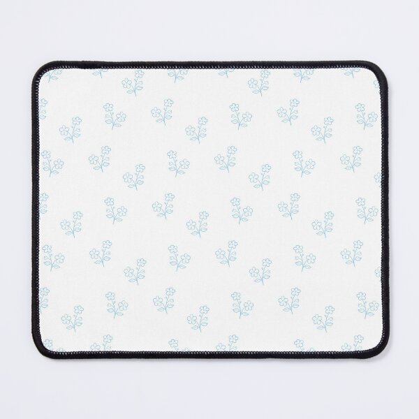 Item preview, Light blue flower art pattern designed and sold by eriscreates.