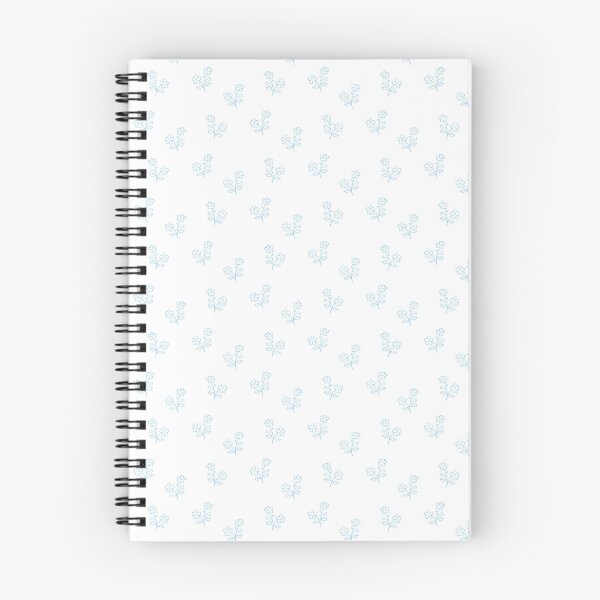Item preview, Light blue flower art pattern designed and sold by eriscreates.