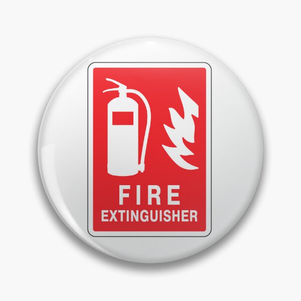 Item preview, Fire Extinguisher Emergency Fire Safety Sign designed and sold by VectorForge Studio.