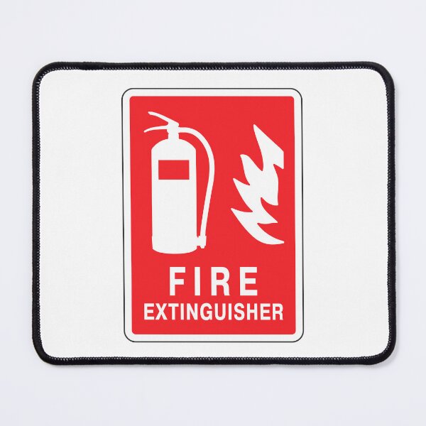Item preview, Fire Extinguisher Emergency Fire Safety Sign designed and sold by VectorForge Studio.