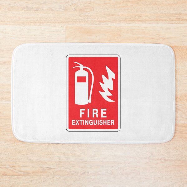 Item preview, Fire Extinguisher Emergency Fire Safety Sign designed and sold by VectorForge Studio.