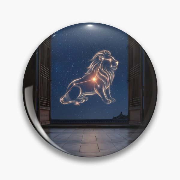 Item preview, Leo Constellation over a Traditional Hanok: Regal Majesty of the Night Sky | Fine Art Print designed and sold by SOOstudio73.