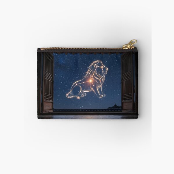 Item preview, Leo Constellation over a Traditional Hanok: Regal Majesty of the Night Sky | Fine Art Print designed and sold by SOOstudio73.