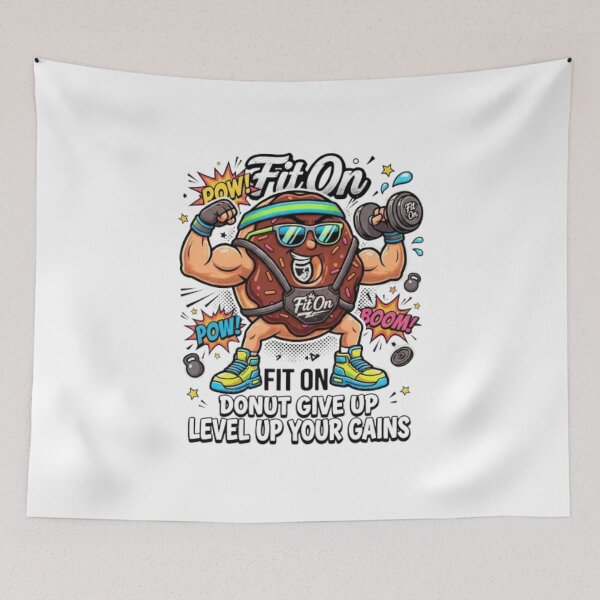 Item preview,  FIT ON Donut Gym Master – Funny Donut Fitness Workout Streetwear T-Shirt designed and sold by Fit On.