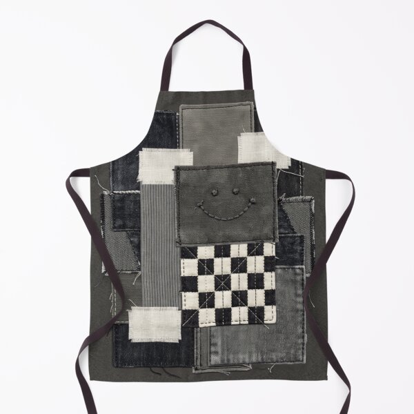 Item preview, Smiley Denim Patchwork – Y2K Checker Fabric Art Print – Streetwear Aesthetic Wall Art designed and sold by @SHINTOSARTSTORE.