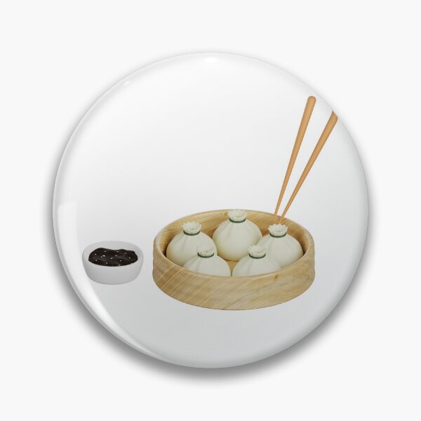 Artikelvorschau, Teigtaschen im Bambusdämpfer – Asiatische Essensillustration mit Essstäbchen entworfen und verkauft von EmeraldeaArt.