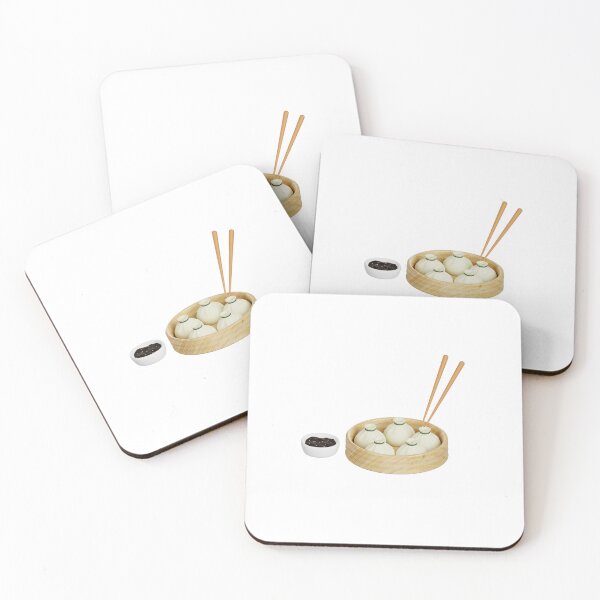 Item preview, Dumplings in Bamboo Steamer – Asian Food Illustration with Chopsticks designed and sold by EmeraldeaArt.