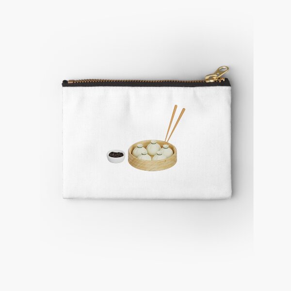 Item preview, Dumplings in Bamboo Steamer – Asian Food Illustration with Chopsticks designed and sold by EmeraldeaArt.