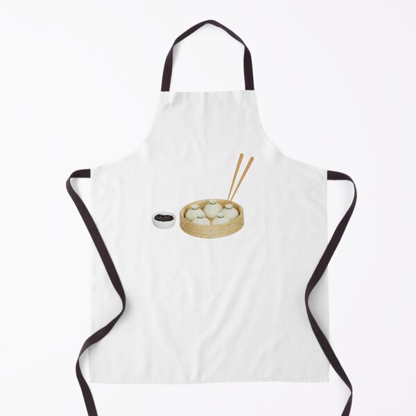 Item preview, Dumplings in Bamboo Steamer – Asian Food Illustration with Chopsticks designed and sold by EmeraldeaArt.